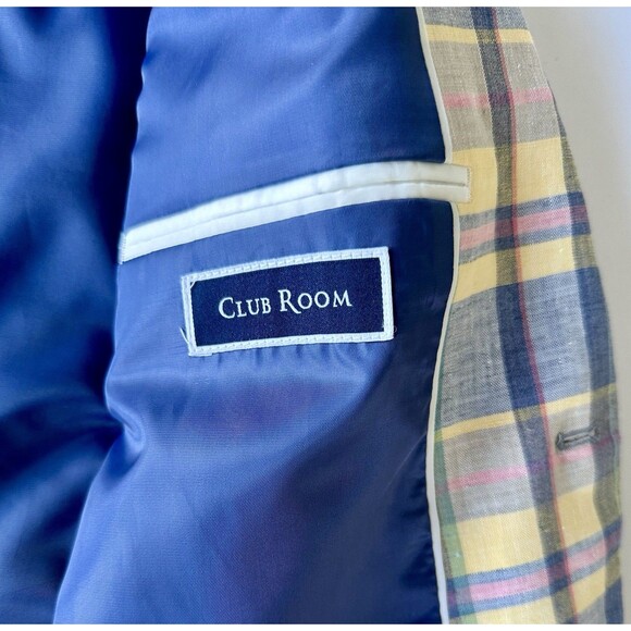 Club Room Multicolor Plaid Blazer - Picture 14 of 16